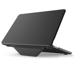 Penutup <span class=keywords><strong>Kickstand</strong></span> PU <span class=keywords><strong>Laptop</strong></span> hitam, untuk Mac Book Air 13.6 2022/2024 Model Fit M2 A2681/M3 A3113 - Product Image 1