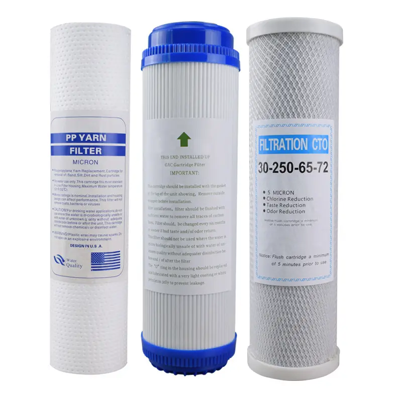 Hoge Filtratie 10 Inch Waterbehandeling Systeem Smelt Geblazen Sediment Filter Pp Cartridge Filter