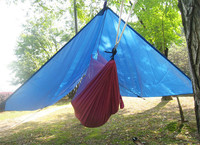Revêtement en argent imperméable hamac auvent tente bâche plage Camping Portable parasol extérieur