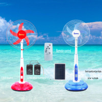 OEM personnalisé 16/18 pouces à énergie solaire rechargeable ventilateur sur pied DC 12V télécommande oscillant à faible bruit pour hôtel usage extérieur