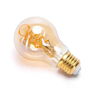 Ampoule LED A60 E27 4W à filament souple, efficace et écologique, idéale pour l'éclairage décoratif et d'ambiance. - Product Image 2