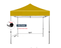 Tente de belvédère extérieure intérieure commerciale 3x3 auvent facile d'abri de foire pop-up pour les mariages événements fêtes de glamping