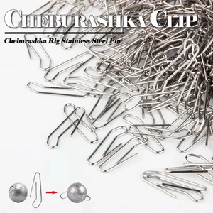 Spinpoler Acier Inoxydable Plomb Clip Manivelle Jig Crochet Pin Cheb Plomb Snap Tête Connecteur Leurre Souple Poids Accessoires - Product Image 3
