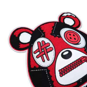 Campione gratuito personalizzato orso patch ricamo Logo ferro su orso toppe cucire su ricamo personalizzato - Product Image 3