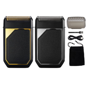 Rasoir électrique à double lame, utilisation humide/sèche, étanche IPX4, batterie rechargeable 1000 mAh, pour la coupe de la barbe masculine - Product Image 2