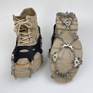 En gros, Chaîne à glace antidérapante en silicone à 19 dents et 19 pointes, résistante à l'usure, pour chaussures de randonnée, escalade sur neige et glace, et usage hivernal - Product Image 5