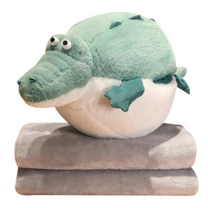Haute Qualité Super Adorable Dessin Animé Chubby crocodile En Peluche Jouet Mignon <span class=keywords><strong>Rivière</strong></span> Dauphin En Peluche Poupée avec PP Coton pour Enfants - Product Image 1