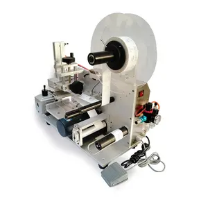 Self-adhesive Label Small Glass Bottle Manual Labeling Machine Semi-automatic Round Bottle Coding and Labeller