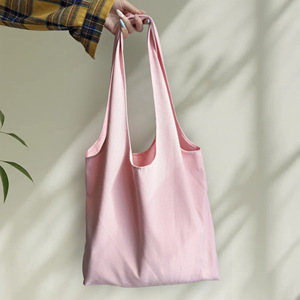 <b>Canvas</b> Vest <b>Bag</b> <b>Large</b> Capacity Solid Color Shoulder <b>Bag</b> Eco Friendly Fabric Everyday Use - Product Image 4