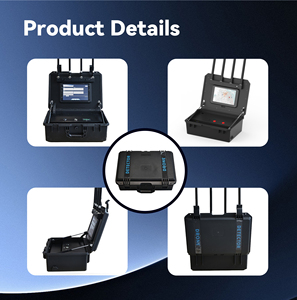 70-6900MHz xách tay UAV chặn Drone Detector với 5km đầy đủ ban nhạc & đen trắng danh sách phát hiện các tính năng điều khiển từ xa - Product Image 5