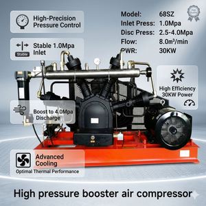 Compresseur d'air à piston à trois cylindres, compresseur d'air industriel robuste, 15HP - Product Image 5