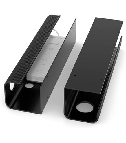 Under Desk Acrylic Cable Management Tray & Power Strip Organizer-Reduce Clutter for Recyclable