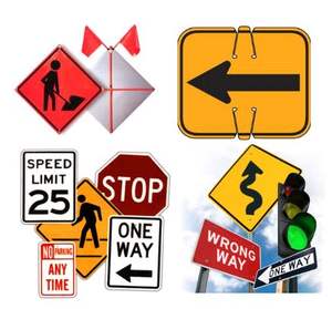 علامة معدنية فارغة من الألومنيوم علامة عاكسة للتحكم في المرور علامة تحذير السلامة على الطرق - Product Image 1