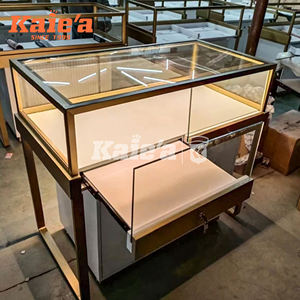 ตู้โชว์เครื่องประดับดีไซน์เรียบหรูสั่งทำพิเศษ โต๊ะโชว์<span class=keywords><strong>เครื่องประดับ</strong></span>กระจกทันสมัยสำหรับร้านขายเครื่องประดับ - Product Image 3