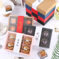 Boîtes en Carton Roses Personnalisées à Emporter, à 6 Compartiments, Tiroir Doré pour Chocolats, Pâtisseries, Boulangerie, avec Dessus Transparent