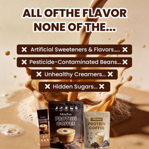 Proteína de suero de leche de marca privada que apoya el crecimiento muscular magro, sabor a mocha, café con alto contenido proteico - Product Image 3