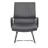 Chaise de bureau ergonomique pivotante en cuir, moderne, grande et haute, pour personnel, cadres, luxe, visiteurs, en PU, avec roulettes