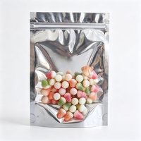 Sachet refermable de qualité alimentaire avec fenêtre transparente pour bonbons gélifiés et snacks