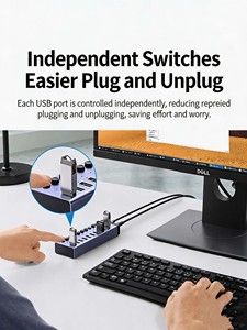 UGREEN ฮับ USB 2.0 16 พอร์ต อลูมิเนียมอัลลอย พร้อมอะแดปเตอร์ไฟ DC 12V 4A สำหรับการทดสอบการคัดลอกข้อมูลและการแฟลชโทรศัพท์จำนวนมาก - Product Image 2