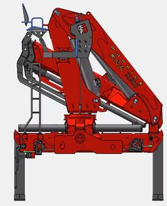 헤비듀티 크레인 그래플 유압 폴드암 붐 크레인 기계 그랩 트럭 장착 4톤 크레인 - Product Image 1