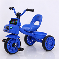 Vélo et tricycle pour enfants de 1 à 6 ans, en plastique, avec éclairage et musique, vélo à pédales pour garçons et filles