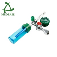 Inhalateur de régulateur d'oxygène à jauge unique personnalisé de haute qualité CGA540 matériau en laiton avec humidificateurs