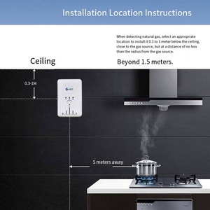 Cầm tay di động công nghiệp nhà bếp hồng ngoại phát hiện rò rỉ khí âm thanh/báo động ánh sáng OEM thương hiệu 18 tháng Bảo hành sử dụng nhà JT-SC710 - Product Image 5