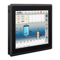 Brillo de la interfaz del logotipo personalizado, panel táctil integrado industrial de pc todo en uno, rs485/rs232 i3 i5 i7