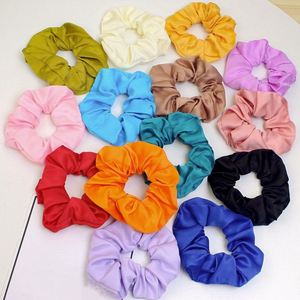 Fashion Oversized Silk <b>Scrunchies</b> for Women Korean Chiffon Elastic Hair Ties Ponytail Holder Headwear Chouchou Cheveux Femme - Product Image 1