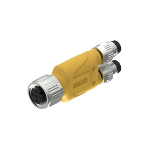 IP67 M12 M8 Y сплиттер водонепроницаемый разъем производитель M12 M8 2-филиал компактный разветвитель IP67 мужской женский Куртка из искусственной кожи - Product Image 2