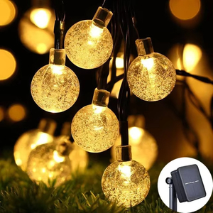 IP65 impermeable 20/100 <span class=keywords><strong>LED</strong></span> <span class=keywords><strong>Solar</strong></span> cadena lámparas de hadas guirnaldas de jardín para decoración de Navidad al aire libre 5M y 12M de longitud - Product Image 6