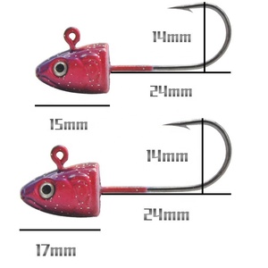 3,5G-10G verde sábalo plano Swimbait Jig Head pesca señuelo pesca amarillo bajura plomo Jighead gancho - Product Image 2