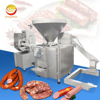 Mesin Pembuat Sosis Otomatis Komersial ORME Embutidora De Chorizo 200kg, Pengisi Sosis Jerman dengan Twister