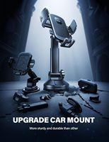 Support de téléphone portable universel pour voiture Lamicall STCD05, ventouse puissante, bras extensible réglable, support rotatif à 360 degrés pour camion