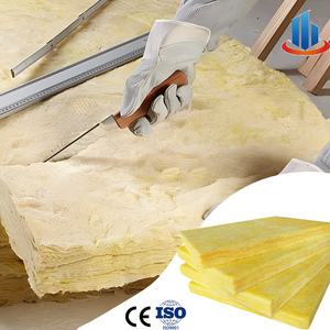 Panel <span class=keywords><strong>de</strong></span> Aislamiento <span class=keywords><strong>de</strong></span> Lana <span class=keywords><strong>de</strong></span> Vidrio Ignífugo A1 con Certificación CE <span class=keywords><strong>para</strong></span> <span class=keywords><strong>Techos</strong></span> <span class=keywords><strong>de</strong></span> Edificios Metálicos, 120 kg/m3, Panel Térmico Acústico <span class=keywords><strong>de</strong></span> 50 mm - Product Image 1