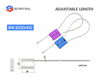 SK2004C Durchmesser 2,5mm Sicherheits dichtung Fracht Stahldraht Kabel dichtung Auto dichtung