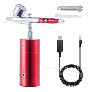 Kit aérographe 0,5 mm à alimentation par gravité, rechargeable par USB, pompe à air portable, pistolet de pulvérisation pour travaux d'art et outils de peinture - Product Image 5