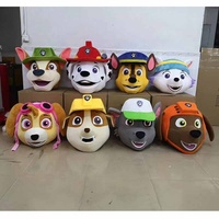Costume de mascotte de chien Qiman personnalisé pour adultes, thème patte de dessin animé, en super peluche, unisexe, pour fêtes et vacances