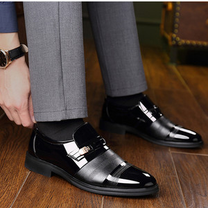 European American style <b>size</b> 38-48 men's business casual leather shoes British style fashion banquet <b>wedding</b> groom <b>dress</b> shoes - Product Image 5