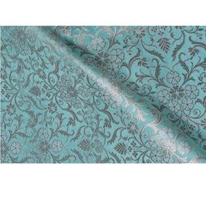 Tela de Brocado de Poliéster Ecológica de Diseño, con Patrón Abstracto Inspirado en Flores, Aspecto Brillante, para Bolsos de Moda Étnica para Niñas - Product Image 1