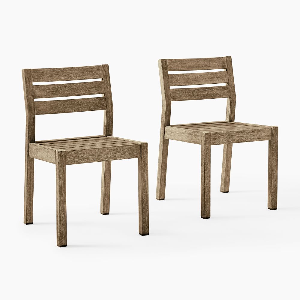 American Style Outdoor Furniture Teak Solid Wood Chairs Round Table Garden Dining Set with Umbrella Hole