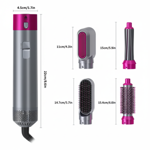 5 in 1 pieghevole Styling ionico Set di accessori multipli per lisciare la cura dei capelli - Product Image 1