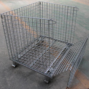 Fabbrica della gabbia metallica della gabbia metallica del contenitore di stoccaggio delle merci della gabbia pieghevole personalizzata - Product Image 3