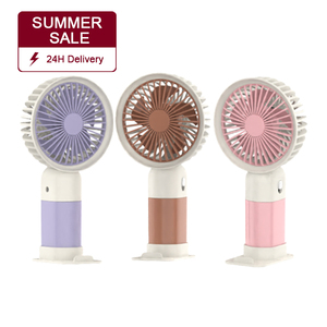 Soldes d'été : Mini-ventilateur portable USB et à piles, trois vitesses, rafraîchisseur d'air portatif pour usage domestique - Product Image 1