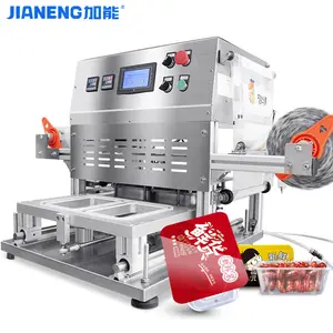 Customized Fastfood Bubble Tea Cheese Aluminum Foil Food Tray Packaging Sealer Machine GuangZhou