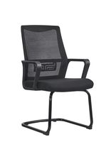 Chaise de bureau respirante en maille avec base en tube de fer, design classique, pour personnel de bureau, vente en gros