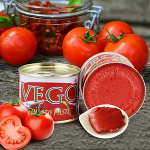 Concentrato di pomodoro in scatola facile da aprire 28-30% Sour sweet taste senza additivo salsa di pomodoro