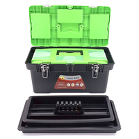 Boîte de rangement en plastique robuste de 13, 16 et 19 pouces avec poignées faciles à saisir, étui à outils durable pour voiture, personnalisable par le fabricant d'équipement d'origine