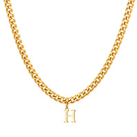 Collar de Metal Chapado en Acero Inoxidable con Diseño Personalizado, Collar de Moda para Hombre y Mujer, Colgantes con Nombre en Letras 2D y 3D para Collar