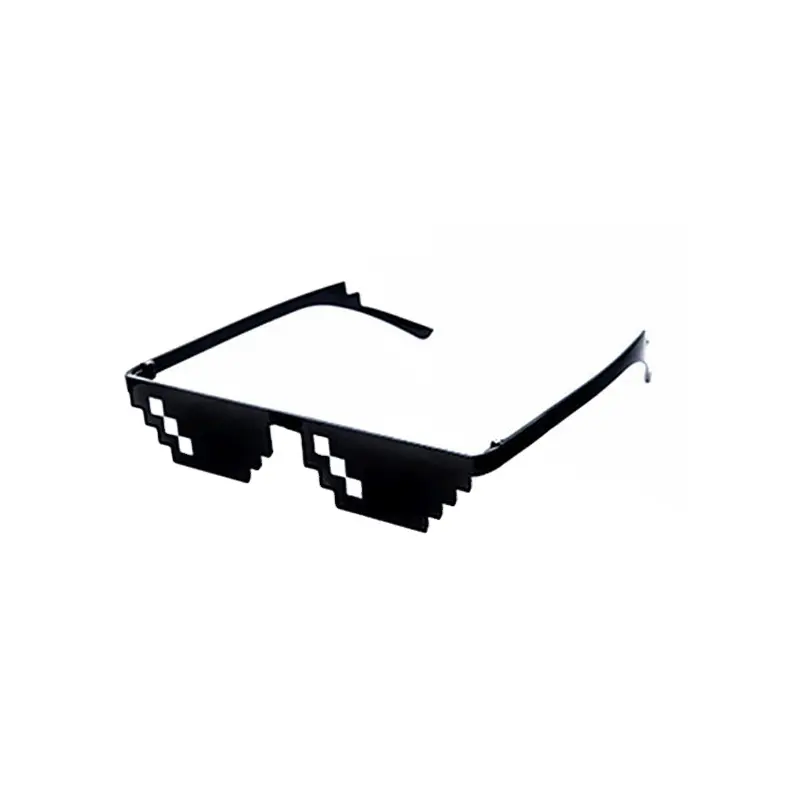 MSK مضحك بارد النظارات الشمسية حزب 2019 البوب عدسة صغيرة فسيفساء بكسل نظارات شمسية